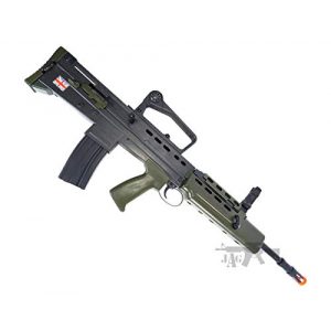 HFC Airsoft Rifle 1 HFC Airsoft Spring Tactical Rifle British Army SA80 Full Size 320FPS Bolt Action with Rail