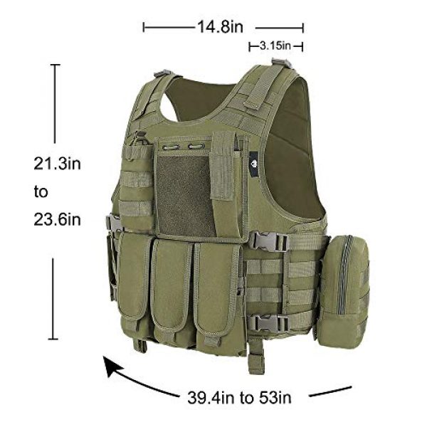 MGFLASHFORCE Airsoft Tactical Vest 2 MGFLASHFORCE Tactical CS Field Vest, Airsoft Paintball Vest