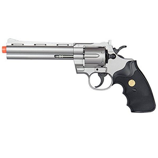 UKARMS Airsoft Pistol 2 UKARMS Spring Airsoft Gun - 6 Shot 357 Magnum Revolver w/Shells + 6mm BBS (Silver)