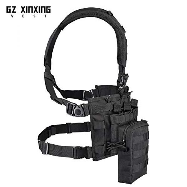 GZ XINXING Airsoft Tactical Vest 4 GZ XINXING Chest Rig Tactical Vest X Harness for Airsoft Shooting Wargame Paintball