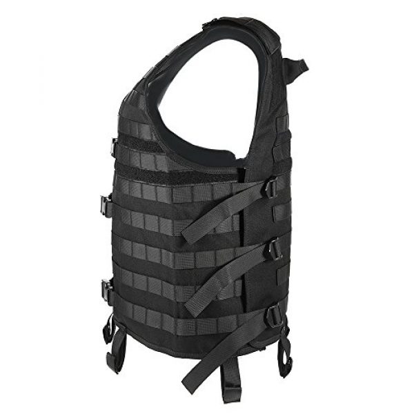 Lixada Airsoft Tactical Vest 3 Lixada Tactical Vest Military Airsoft Vest Adjustable Breathable Combat Training Vest for Outdoor Hunting, Fishing, Army Fans, CS War Game, Survival Game, Combat Training