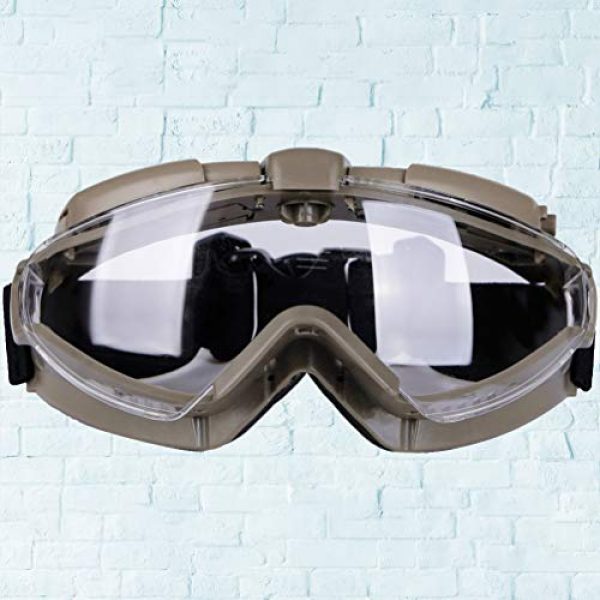 BESPORTBLE  5 BESPORTBLE Eyewear Protective Safety Glasses Anti-Fog Anti-Spitting Anti-Saliva Goggles Eyewear Safety Glasses-Black