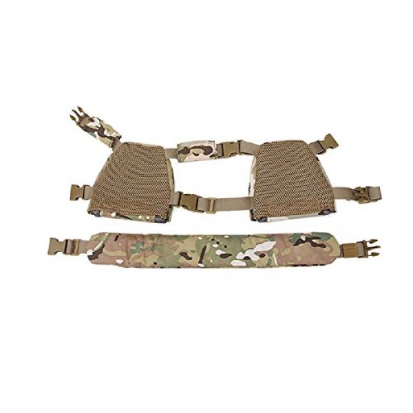 YASHALY Airsoft Tactical Vest 7 YASHALY Chest Rig for Kids, Mini Tactical Vest with Patrol Loading Bearing Belt Assault Molle Combat Children WST Military Protective Gear for WG Game Party