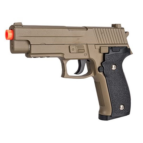 UK Arms Airsoft Pistol 3 UK Arms G26D Airsoft Metal 226 Spring Pistol - DARK EARTH Shoots 280 FPS