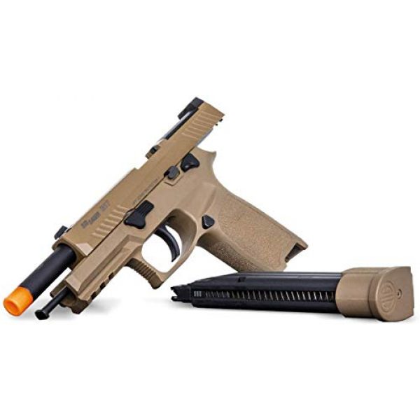 PF Airsoft Pistol 6 Sig Sauer Pro Force M17 Airsoft Green Gas Pistol with Pack of 1000 6mm .20g BBS Bundle