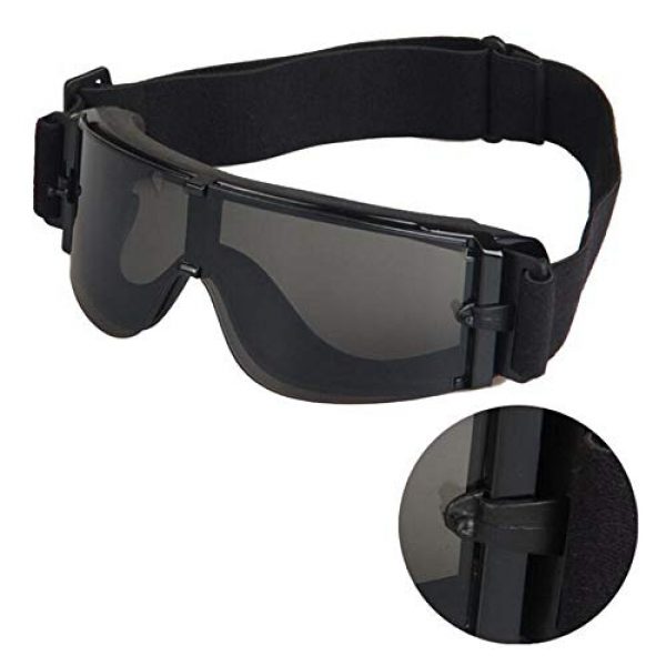 Fuous  2 Fuous USMC X800 Tactical Hunting Shooting Glasses Airsoft Goggles Safety Outdoor Sport Safety Glasses Eye Protection Sungalsses 3 Lens,Camo Box