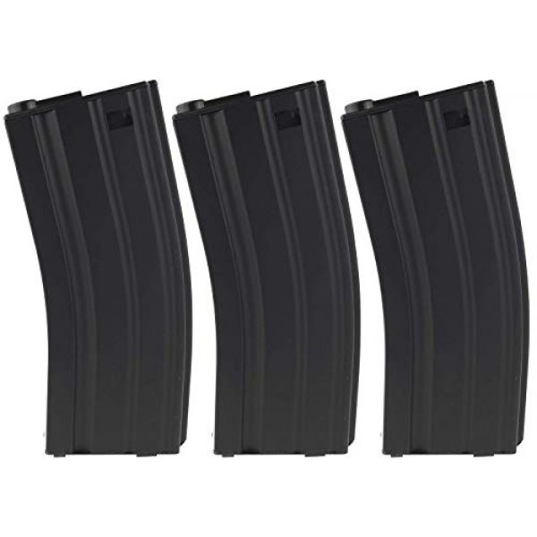Jing Gong (JG) Airsoft Gun Magazine 1 SportPro 60 Round Metal Low Capacity Magazine for AEG M4 M16 3 Pack Airsoft - Black