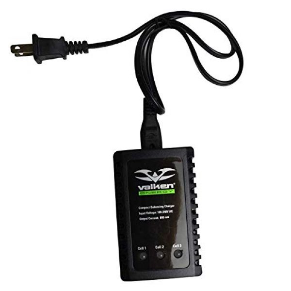 Valken 2 Valken Airsoft Li-po/Life Smart Battery Charger - Compact - 2-3 Cell Quick Balancing