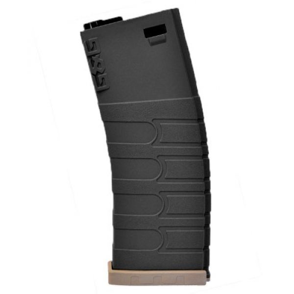 G&G Airsoft Gun Magazine 1 G&G M16 Mid-Cap Magazine (120 Round), Black/Tan
