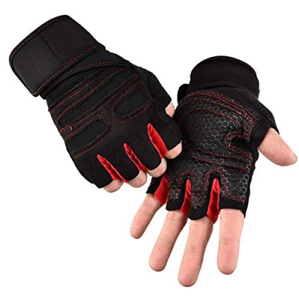 ORVR  1 Workout Gloves, Breathable & Non-Slip Weight Lifting Gloves with Wrist Support for, Pull Up, Fitness Exercise