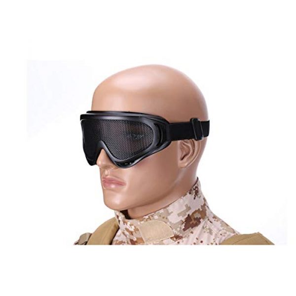 Sunny  6 Outdoor Sports Airsoft Hunting Protention Gear Tactical Shooting X400 Metal Steel Wire Mesh Goggles