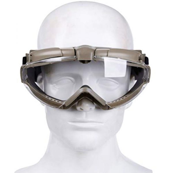 BESPORTBLE  6 BESPORTBLE Eyewear Protective Safety Glasses Anti-Fog Anti-Spitting Anti-Saliva Goggles Eyewear Safety Glasses-Black