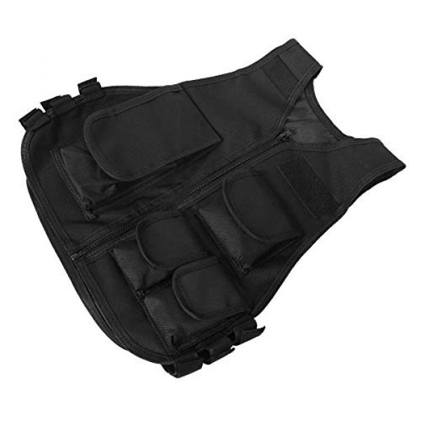 VGEBY Airsoft Tactical Vest 5 Tactical Vest, Adjustable Breathable Lightweight Combat Training Vest Outdoor Hunting, Fishing, Army Fans, CS War Game, Survival Game, Combat Training