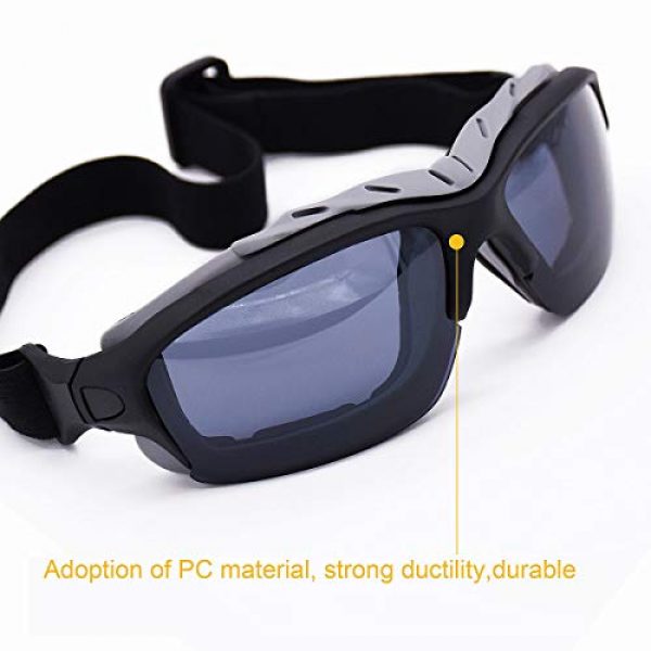 Binboll 7 Binboll Adjustable UV Protective Outdoor Glasses Motorcycle Goggles Dust-Proof Protective Combat Goggles Military Sunglasses Ski Goggles to Prevent Particulates and Fog in Colorful