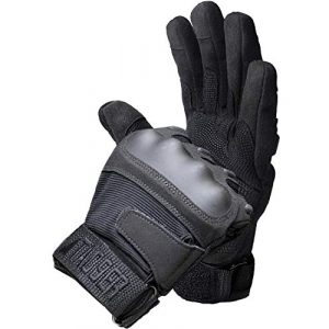 TAC9ER  1 TAC9ER Tactical Gloves with Kevlar - Hand Protection Airsoft Gloves Cut and Temperature Resistant with Touchscreen Finger