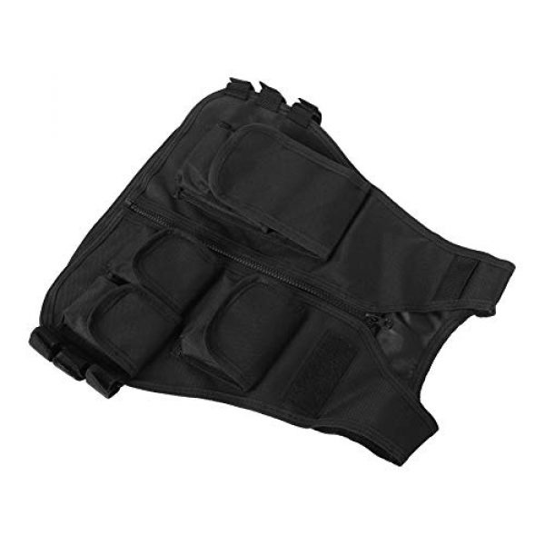 VGEBY Airsoft Tactical Vest 6 Tactical Vest, Adjustable Breathable Lightweight Combat Training Vest Outdoor Hunting, Fishing, Army Fans, CS War Game, Survival Game, Combat Training