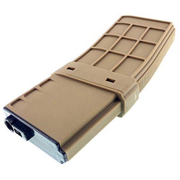 SportPro Airsoft Gun Magazine 6 SportPro CYMA 220 Round Polymer Thermold Waffle Medium Capacity Magazine for AEG M4 M16 Airsoft - Tan