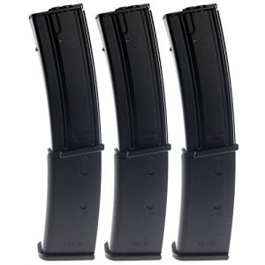 SportPro Airsoft Gun Magazine 1 SportPro Well 145 Round Polymer High Capacity Magazine for AEG MP7 3 Pack Airsoft - Black