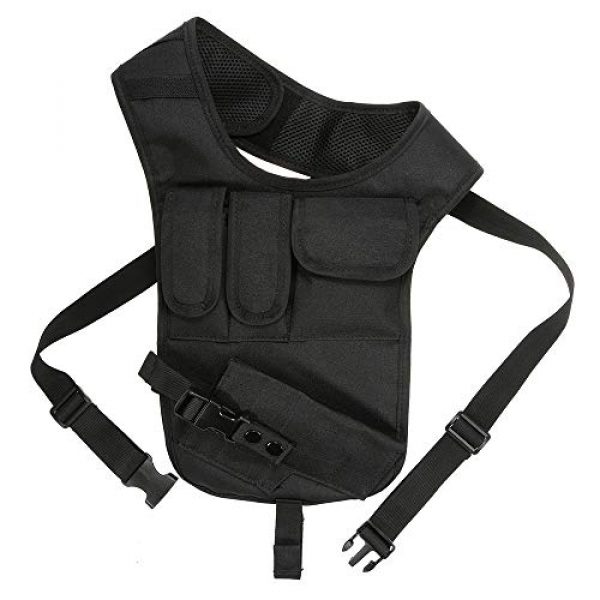 JSVDE Airsoft Gun Case 1 JSVDE Men's Shoulder Tactical Bag Concealed Carry Holster Waistband Airsoft Pistol Waterproof Nylon Stealth Tactical Accessory Bag