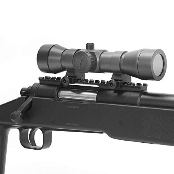thumbnail image 2 of BBTac BT-M62 Spring Bolt Action Airsoft Sniper Rifle With Tactical Scope - Black 2 of 5
