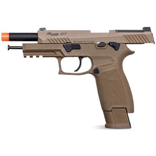 PF Airsoft Pistol 4 Sig Sauer Pro Force M17 Airsoft Green Gas Pistol with Pack of 1000 6mm .20g BBS Bundle