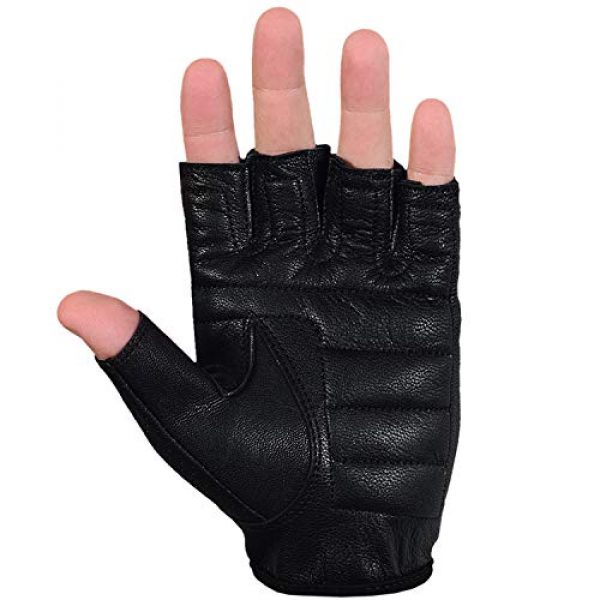 Max5  6 Max5 Men's Fingerless Motorcycle Gloves