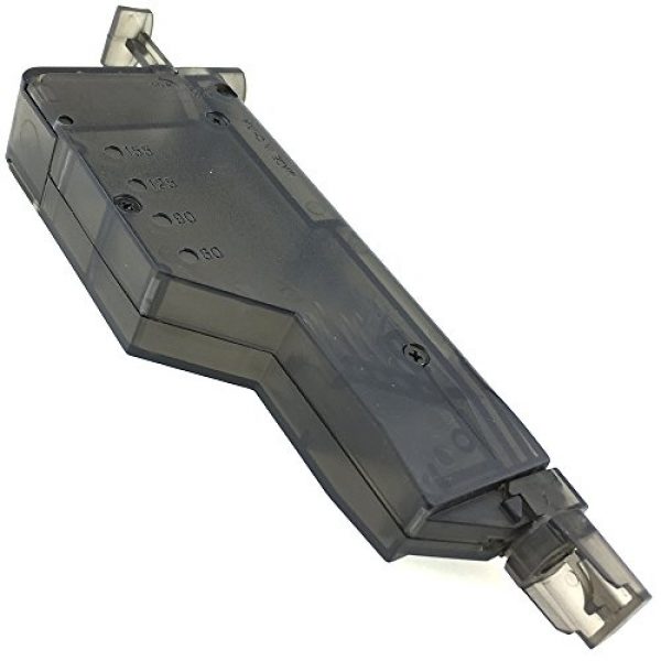 SportPro Airsoft Gun Magazine 6 SportPro Fidragon 155 Round BB Speedloader Magazine Loader for AEG GBB 2 Pack Airsoft - Transparent