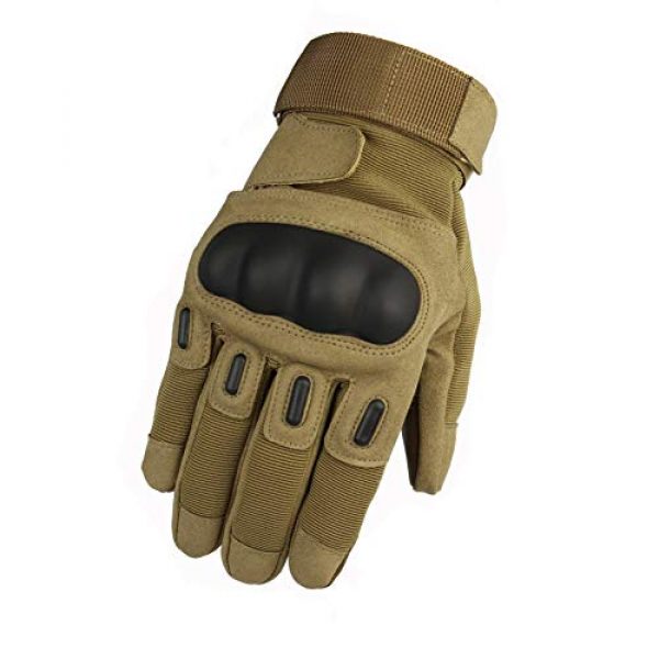 Fuyuanda  1 Fuyuanda Tactical Gloves, Men`s Full Finger Gloves Hard Knuckle Protective Gear Gloves for Motorcycle Shooting Riding Cycling Biking Paintball Racing