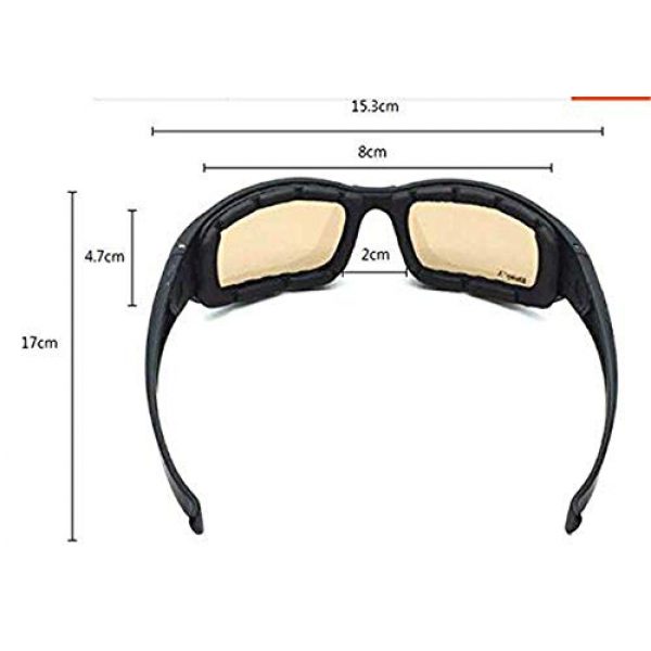 ZoliTime  6 Daisy x7 Polarized Outdoor Tactical Sunglasses Windproof Military 4 Lens Kit Tactical Goggles