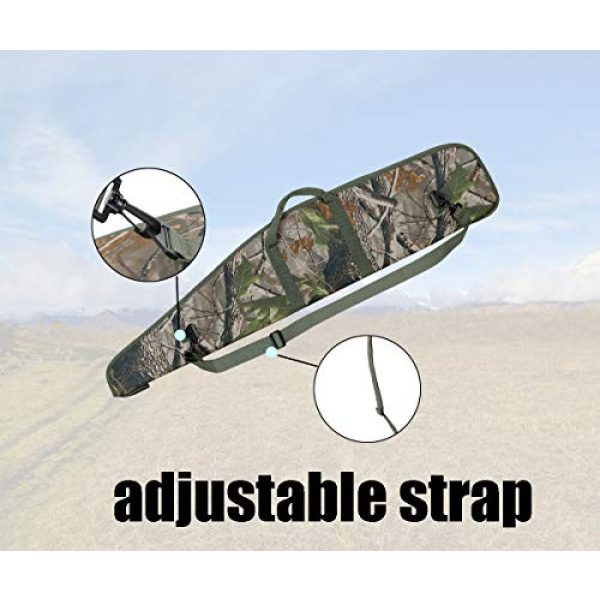 SOWLAND Airsoft Gun Case 4 SOWLAND Rifle Case 44/48/52 Inch Padded Scoped Long Shotgun Case Tactical Hunting Shooting Range Sports Storage Bag