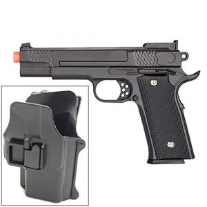 UKARMS Airsoft Pistol 1 UKARMS Galaxy G20H Full Metal M945 Airsoft Spring Hand Gun with Quick Release Holster