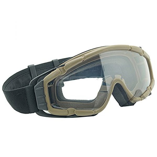 ATAIRSOFT  2 ATAIRSOFT Wind-Shield Protective Airsoft Ski Bike Goggles Mini Fan System