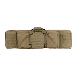 VooDoo Tactical Airsoft Gun Case 1 VOODOO TACTICAL 20-1222 45" Frontline Double-Rifle Lockable Padded Weapons Case