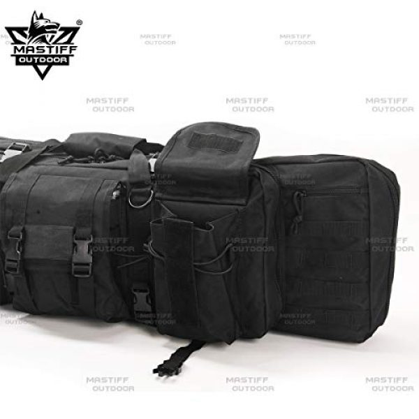 Mastiff Outdoor Rifle Case 4 Mastiff Outdoor Tactical Double Long Rifle Pistol Gun Bag Firearm Hungting Pack Transportation Case Paintball Airsoft Length 36" 42"