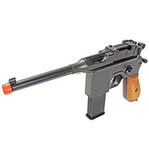 BBTac Airsoft Pistol 1 BBTac BT-712 World War II 165 FPS C96 Metal Zinc Alloy Airsoft Pistol with Magazine