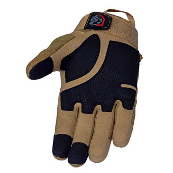 Riparo  3 Riparo Tactical Touchscreen Gloves Military Shooting Hunting Rubber Outdoor Gloves (X-Large, Sand)