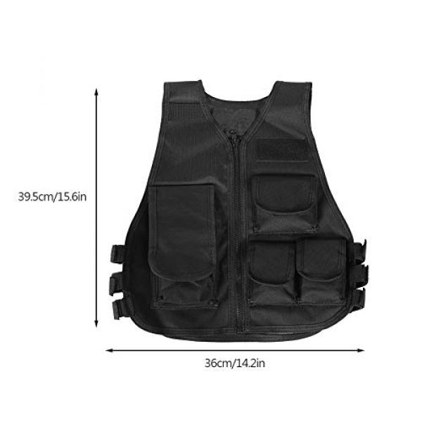 VGEBY Airsoft Tactical Vest 4 Tactical Vest, Adjustable Breathable Lightweight Combat Training Vest Outdoor Hunting, Fishing, Army Fans, CS War Game, Survival Game, Combat Training