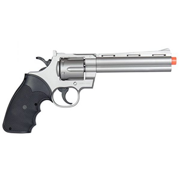 UKARMS Airsoft Pistol 5 UKARMS Spring Airsoft Gun - 6 Shot 357 Magnum Revolver w/Shells + 6mm BBS (Silver)