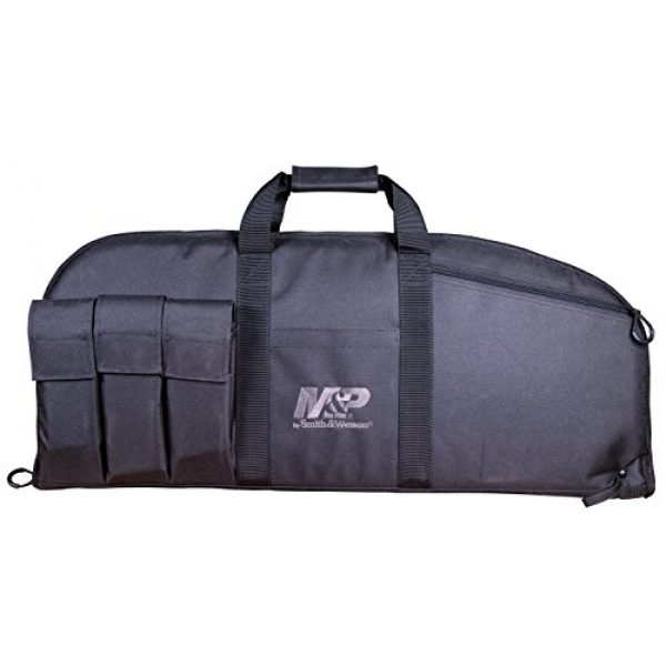 Smith & Wesson Airsoft Gun Case 1 Smith & Wesson M&P Duty Series Padded Gun Case with Ballistic Fabric Construction and External Pockets for Shooting, Range, Storage and Transport