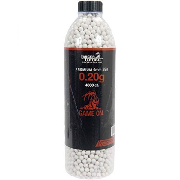 Lancer Tactical Airsoft BB 1 Lancer Tactical 0.20g Airsoft Seamless BBS 4000 Round BBS