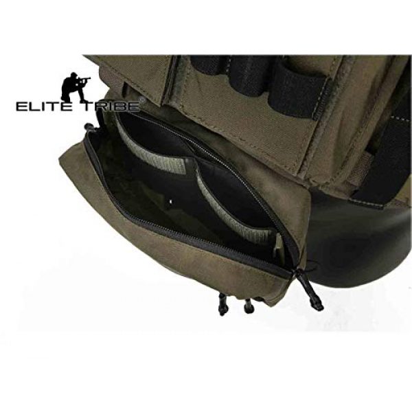 Elite Tribe Airsoft Tactical Vest 6 Elite Tribe MK3 Modular Lightweight Chest Rig Micro Fight Chissis 5.56 Mag Pouch