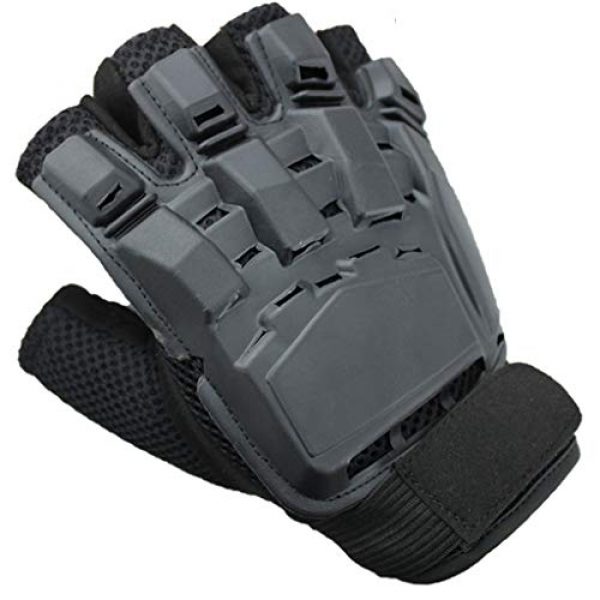 SUKRAGRAHA  1 SUKRAGRAHA Tactical Half-Finger Paintball Airsoft Gloves Black L