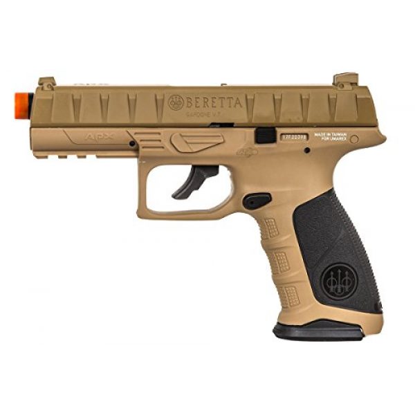 Elite Force Airsoft Pistol 4 Elite Force Beretta APX CO2 Blowback Pistol Airsoft Gun (FDE)