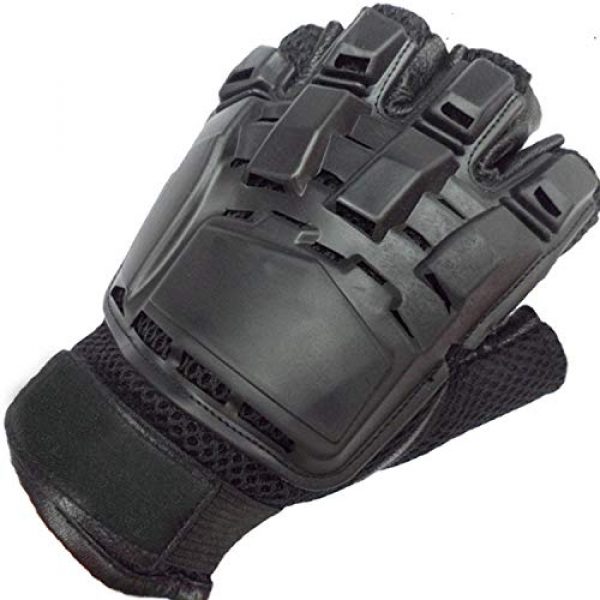 SUKRAGRAHA  2 SUKRAGRAHA Tactical Half-Finger Paintball Airsoft Gloves Black L