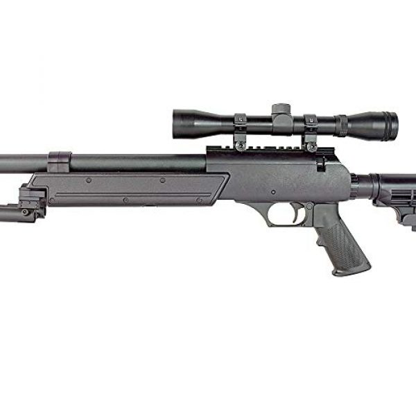 BBTac Airsoft Rifle 6 BBTac Powerful And Precision Spring Airsoft Sniper Rifle Gun, Heavy Weight with 3x Scope and Bipod