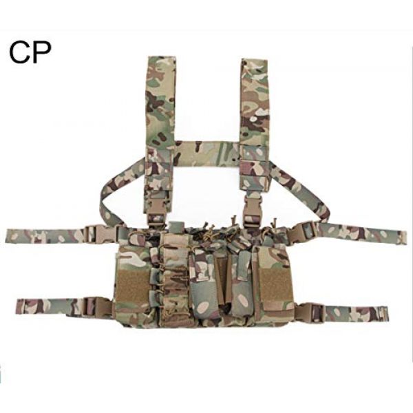 Tactical Area Airsoft Tactical Vest 1 Chest Rig Hunting Vest Molle Pouch Simple Military Tactical Vest with Pouchs