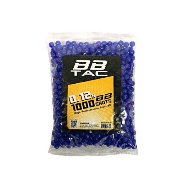 BBTac Airsoft BB 1 BBTac Airsoft BBS .12g 1000 Bag 6mm BB Ammo for Airsoft Guns
