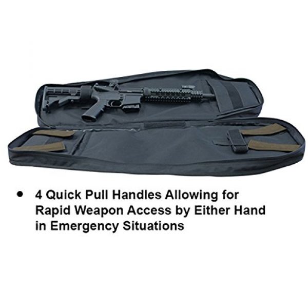 UTG Rifle Case 5 UTG Alpha Battle Carrier Sling Pack 30-Inch Multi-Firearm Case