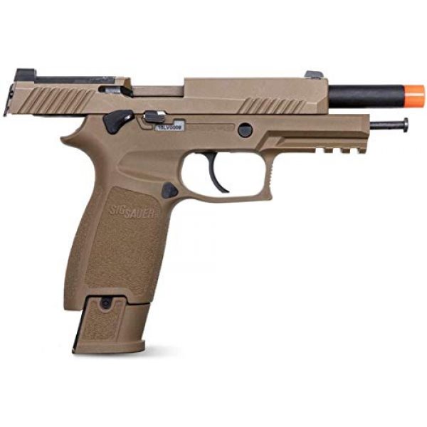 PF Airsoft Pistol 5 Sig Sauer Pro Force M17 Airsoft Green Gas Pistol with Pack of 1000 6mm .20g BBS Bundle