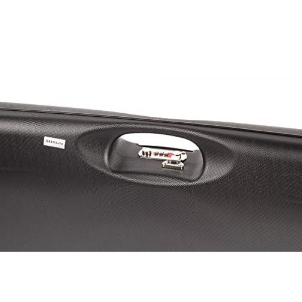 Negrini Cases Rifle Case 6 Negrini Cases 1657LR/5163 Luxury Shotgun Case for High Rib/1 Gun/1 Barrel up to 36-Inch/ABS/Barrel Vertical with Forend Off, Blue/Blue